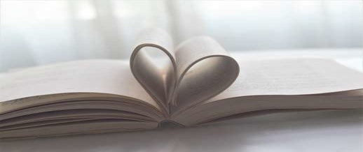 Heart Made from Book Pages